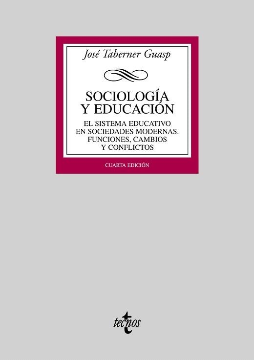 SOCIOLOGIA Y EDUCACION | 9788430946808 | TABERNER GUASP, JOSE | Llibreria La Gralla | Librería online de Granollers