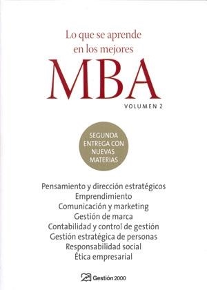 LO QUE SE APRENDE EN LOS MEJORES MBA VOLUMEN 2 | 9788498750027 | Llibreria La Gralla | Llibreria online de Granollers