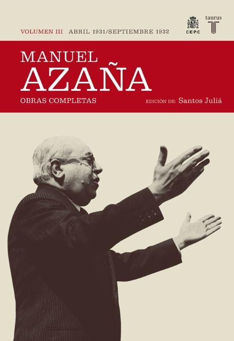 MANUEL AZAÑA OBRAS COMPLETAS VOLUMEN 3 | 9788430606993 | AZAÑA, MANUEL | Llibreria La Gralla | Librería online de Granollers