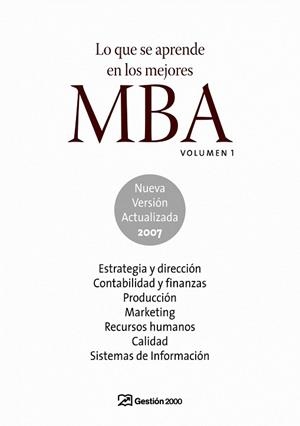 LO QUE SE APRENDE EN LOS MEJORES MBA VOL.1 | 9788496612822 | AA.VV. | Llibreria La Gralla | Llibreria online de Granollers