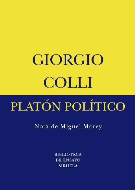 PLATON POLITICO | 9788498412253 | COLLI, GIORGIO | Llibreria La Gralla | Llibreria online de Granollers