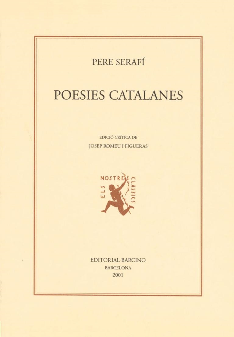 POESIES CATALANES (ELS NOSTRES CLASSICS 21) | 9788472266971 | SERAFI, PERE | Llibreria La Gralla | Llibreria online de Granollers