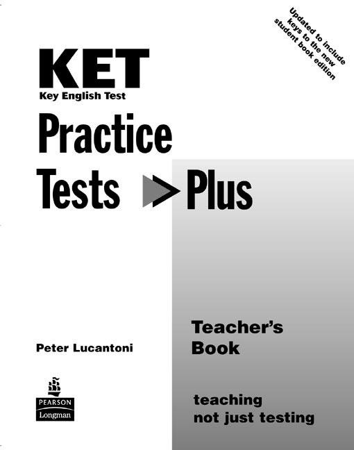 KET PRACTICE TESTS PLUS TEACHERS BOOK NEW EDITION | 9780582829091 | P LUCANTONI | Llibreria La Gralla | Llibreria online de Granollers