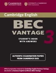 CAMBRIDGE BEC VANTAGE 3 STUDENT'S BOOK WITH ANSWERS | 9780521671996 | Llibreria La Gralla | Librería online de Granollers
