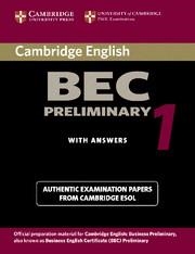 CAMBRIDGE BEC PRELIMINARY 1 STUDENT'S BOOK WITH ANSWERS | 9780521753012 | Llibreria La Gralla | Librería online de Granollers