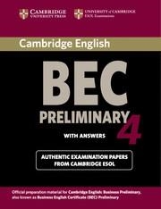 BEC PRELIMINARY 4 WITH ANSWERS | 9780521739238 | Llibreria La Gralla | Librería online de Granollers
