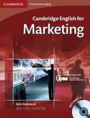 CAMBRIDGE ENGLISH FOR MARKETING (AMB CD) | 9780521124607 | ROBINSON, NICK | Llibreria La Gralla | Librería online de Granollers