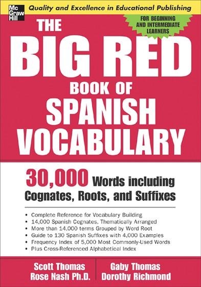 BIG RED BOOK OF SPANISH VOCABULARY, THE | 9780071447256 | Llibreria La Gralla | Librería online de Granollers