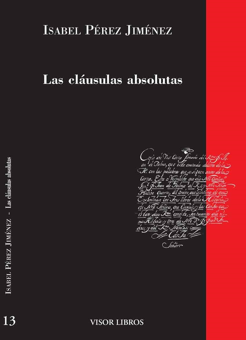 CLAUSULAS ABSOLUTAS, LAS | 9788475228259 | PEREZ JIMENEZ, ISABEL | Llibreria La Gralla | Librería online de Granollers