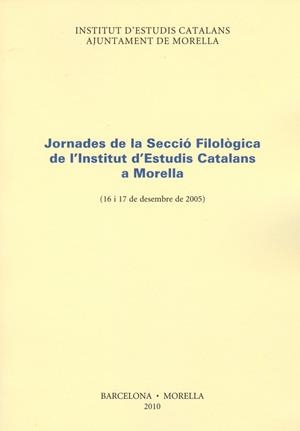 JORNADES DE LA SECCIO FILOLOGICA DE L'INSTITUT D'ESTUDIS CAT | 9788472838840 | Llibreria La Gralla | Llibreria online de Granollers
