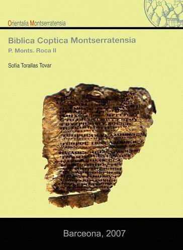 BIBLICA COPTICA MONTSERRATENSIA (ANGLES) | 9788484159742 | TORALLAS TOVAR, SOFIA | Llibreria La Gralla | Llibreria online de Granollers