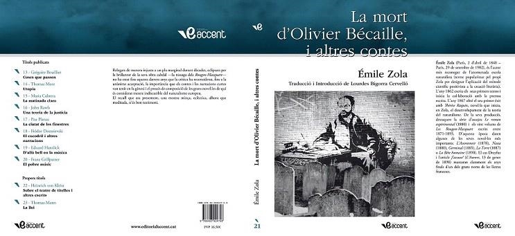 MORT D'OLIVIER BÉCAILLE I ALTRES CONTES, LA | 9788493924706 | ZOLA, ÉMILE | Llibreria La Gralla | Llibreria online de Granollers