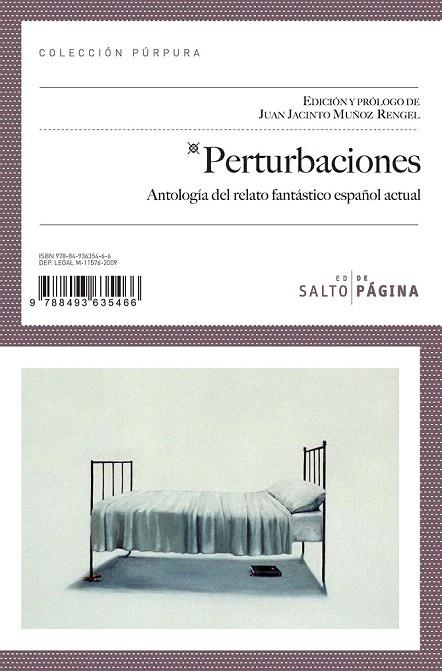 PERTURBACIONES (PÚRPURA) | 9788493635466 | MUÑOZ RENGEL, JUAN JACINTO  | Llibreria La Gralla | Llibreria online de Granollers