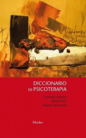 DICCIONARIO DE PSICOTERAPIA | 9788425424373 | STUMM, GERHARD; PRITZ, ALFRED; QUINTANA, TERESA | Llibreria La Gralla | Llibreria online de Granollers