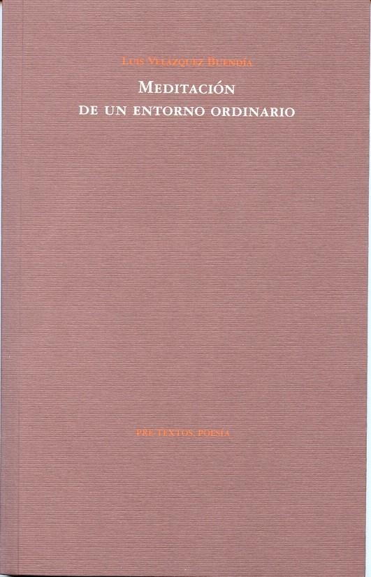 MEDITACIÓN DE UN ENTORNO ORDINARIO | 9788481919974 | VELÁZQUEZ BUENDÍA, LUIS | Llibreria La Gralla | Librería online de Granollers