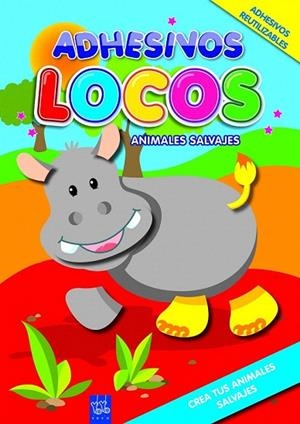 ADHESIVOS LOCOS. ANIMALES SALVAJES | 9788408089957 | YOYO | Llibreria La Gralla | Librería online de Granollers
