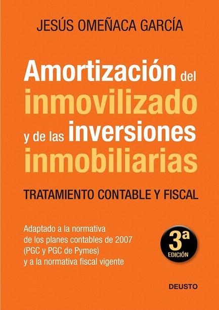 AMORTIZACIÓN DEL INMOVILIZADO Y DE LAS INVERSIONES INMOBILIARIAS | 9788423427628 | OMEÑACA GARCÍA, JESÚS | Llibreria La Gralla | Librería online de Granollers