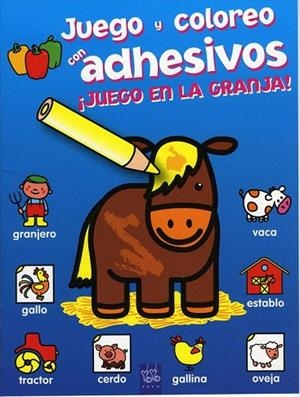 JUEGO Y COLOREO CON ADHESIVOS EN LA GRANJA | 9788408075592 | AA VV | Llibreria La Gralla | Librería online de Granollers