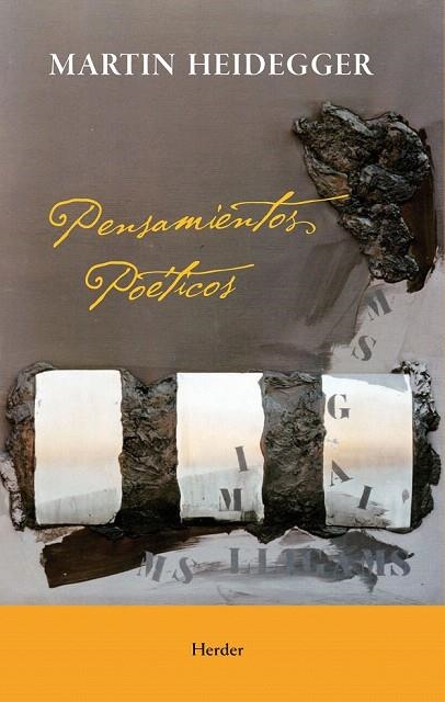 PENSAMIENTOS POÉTICOS | 9788425426063 | HEIDEGGER, MARTIN | Llibreria La Gralla | Librería online de Granollers