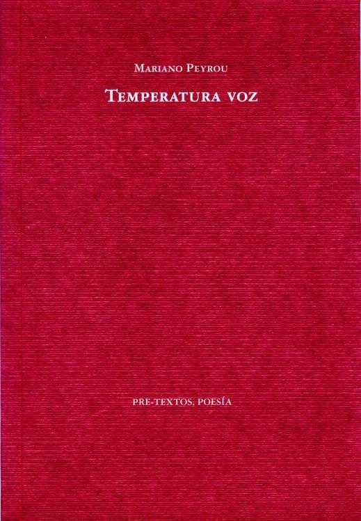 TEMPERATURA VOZ | 9788492913282 | PEYROU, MARIANO | Llibreria La Gralla | Llibreria online de Granollers