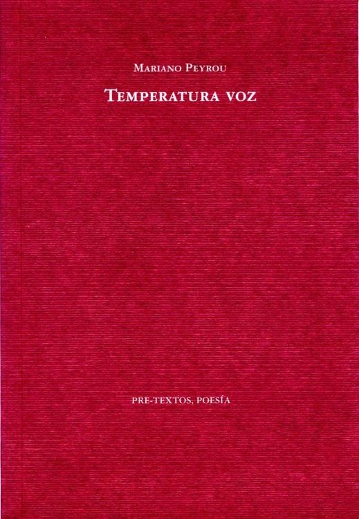 TEMPERATURA VOZ | 9788492913282 | PEYROU, MARIANO | Llibreria La Gralla | Librería online de Granollers