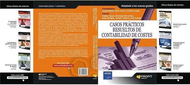 CASOS PRÁCTICOS RESUELTOS DE CONTABILIDAD DE COSTES | 9788492956258 | VV. AA | Llibreria La Gralla | Librería online de Granollers