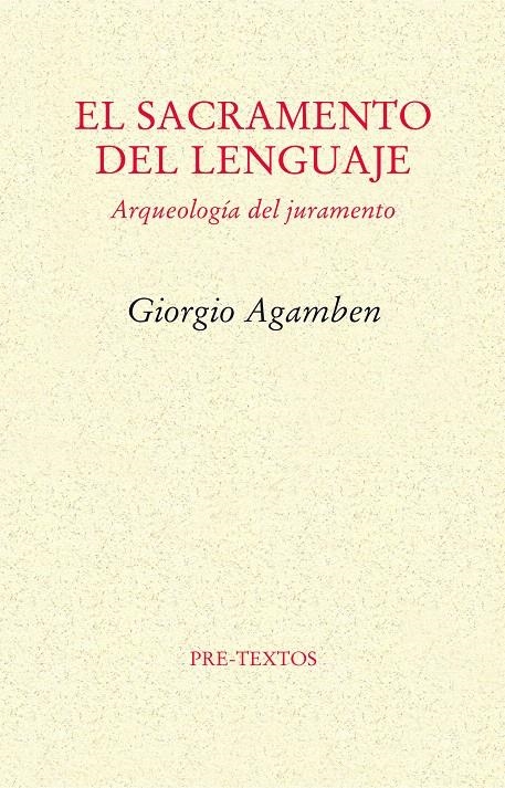 SACRAMENTO DEL LENGUAJE, EL | 9788415297246 | AGAMBEN, GIORGIO | Llibreria La Gralla | Librería online de Granollers