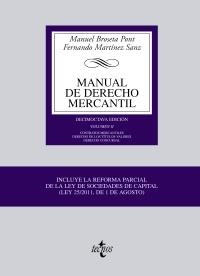MANUAL DE DERECHO MERCANTIL (VOL.2 - ED.2011) | 9788430953530 | BROSETA PONT, MANUEL/MARTÍNEZ SANZ, FERNANDO | Llibreria La Gralla | Librería online de Granollers