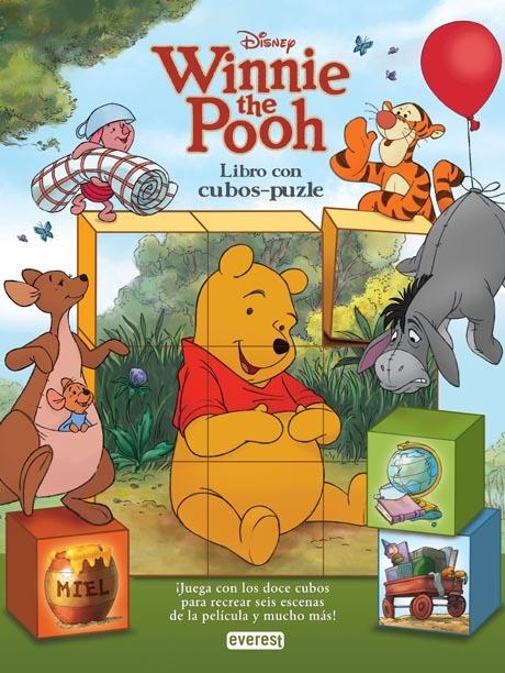 WINNIE THE POOH.LIBRO DE CARTÓN CON CUBOS-PUZLE | 9788444166506 | WALT DISNEY COMPANY | Llibreria La Gralla | Librería online de Granollers