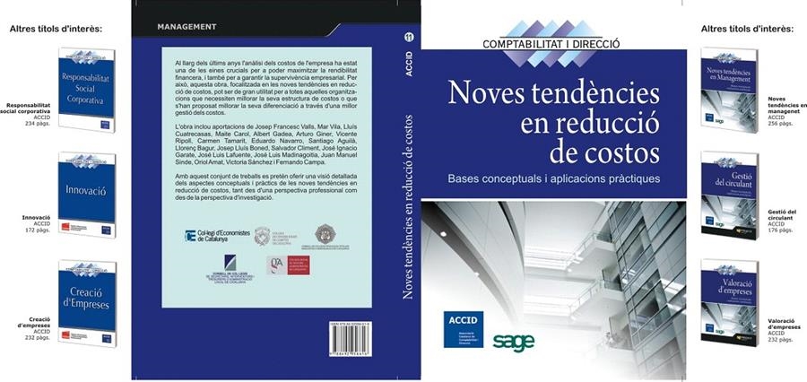 NOVES TENDÈNCIES EN REDUCCIÓ DE COSTOS | 9788492956616 | A.A.V.V. | Llibreria La Gralla | Llibreria online de Granollers