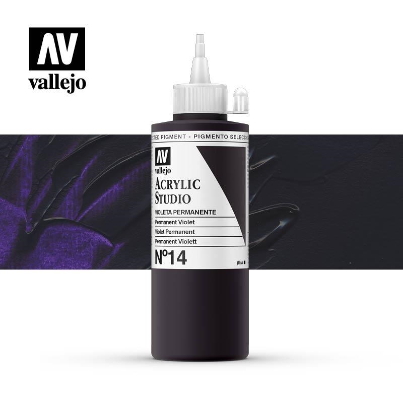 ACRILIC STUDIO VALLEJO 200ML 14-VIOLETA DIOXAC | VAL220149 | 220149 | Llibreria La Gralla | Librería online de Granollers