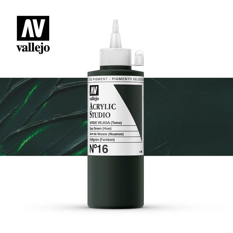 ACRILIC STUDIO VALLEJO 200ML 16-VERD VEJIGA | VAL220163 | 220163 | Llibreria La Gralla | Librería online de Granollers