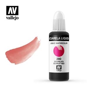 AQUAREL. LÍQUIDA VALLEJO 32ML 280-ESCARLATA | VAL332804 | 332804 | Llibreria La Gralla | Llibreria online de Granollers