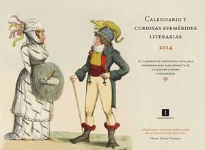 CALENDARIO Y CURIOSAS EFEMERIDES LITERARIAS 2014 | 9788415578994 | VV.AA. | Llibreria La Gralla | Llibreria online de Granollers