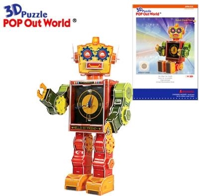 ROBOT CLOCK-TIBOT. PUZLE 3D | 8809071371420 | POP OUT WORLD | Llibreria La Gralla | Llibreria online de Granollers