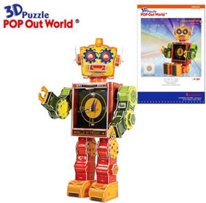 ROBOT CLOCK-TIBOT. PUZLE 3D | 8809071371420 | POP OUT WORLD | Llibreria La Gralla | Llibreria online de Granollers