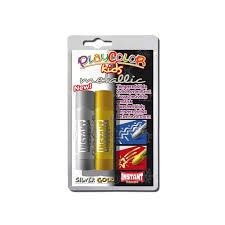 TEMPERA SOLIDA PLAYCOLOR METALLIC OR I PLATA 2 UNITATS | 8414213103915 | Llibreria La Gralla | Librería online de Granollers