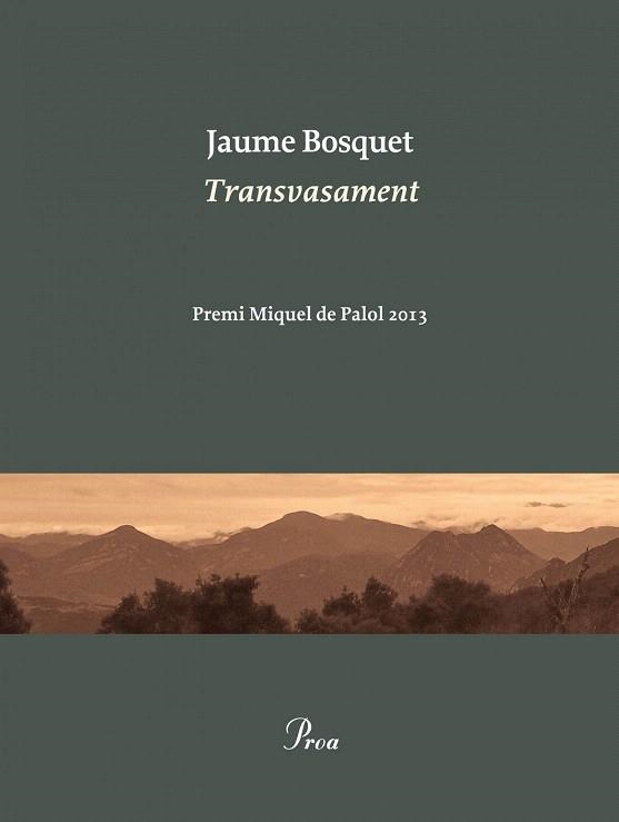 TRANSVASAMENT | 9788475884752 | BOSQUET, JAUME | Llibreria La Gralla | Librería online de Granollers