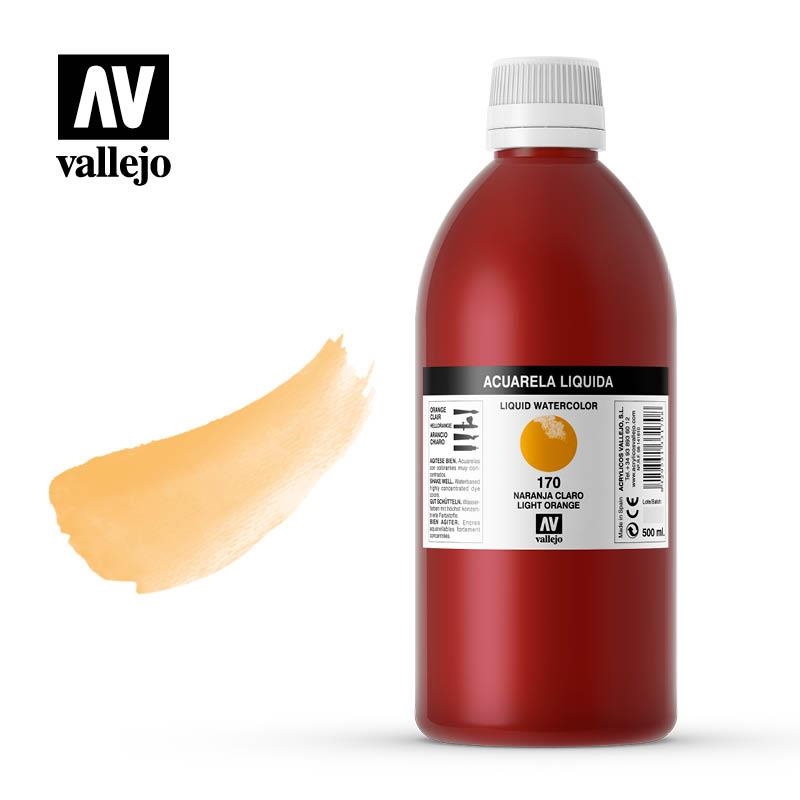 AQUAREL. LÍQUIDA VALLEJO 500ML 170-TARONJA CLAR | VAL500170 | VAL170 | Llibreria La Gralla | Llibreria online de Granollers