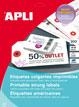 ETIQUETES PENJANTS IMPRIMIBLES 98X57 APLI | 8410782101499 | APL10149 | Llibreria La Gralla | Llibreria online de Granollers