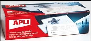IDENTIFICADOR COMBI APLI 90X56MM (PINÇA+IMPERDIBLE) | 8410782117469 | APL11746 | Llibreria La Gralla | Librería online de Granollers