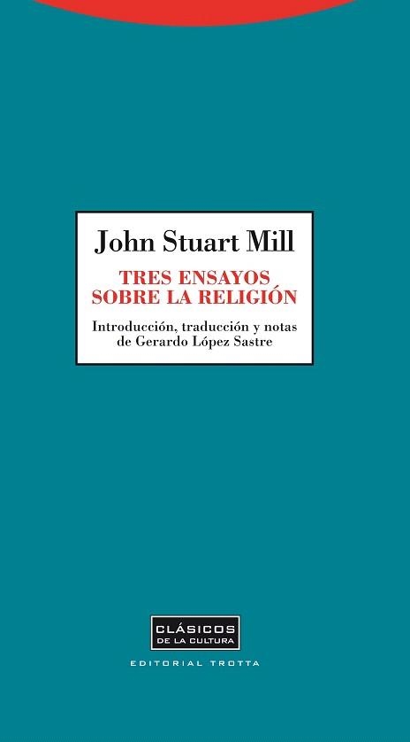 TRES ENSAYOS SOBRE RELIGIÓN | 9788498794847 | MILL, JOHN STUART | Llibreria La Gralla | Librería online de Granollers