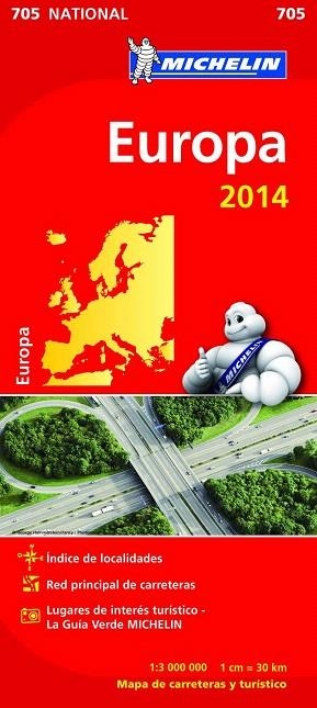 EUROPA (MAPA NATIONAL 705 (2014) | 9782067190986 | Llibreria La Gralla | Llibreria online de Granollers