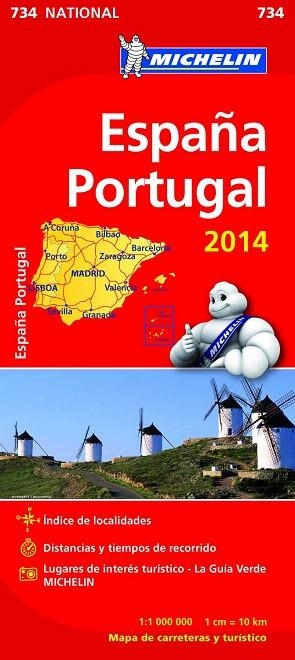 ESPAÑA  PORTUGAL MAPA NATIONAL 734 | 9782067191471 | VARIOS AUTORES | Llibreria La Gralla | Llibreria online de Granollers