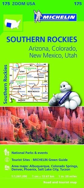 MAPA ZOOM USA 175 SOUTHERN ROCKIES. ARIZONA COLORADO NEW MEXICO UTAH | 9782067190887 | VARIOS AUTORES | Llibreria La Gralla | Librería online de Granollers