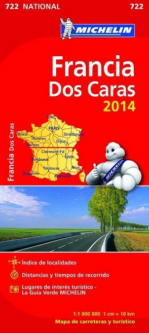 FRANCIA DOS CARAS (MAPA 722 NATIONAL 2014) | 9782067191259 | Llibreria La Gralla | Llibreria online de Granollers