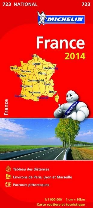 FRANCIA (MAPA 723 NATIONAL 2014) | 9782067191280 | Llibreria La Gralla | Llibreria online de Granollers