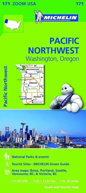 PACIFIC NORTHWEST.WASHINGTON,OREGON (MAPA 171 ZOOM USA) | 9782067190764 | Llibreria La Gralla | Llibreria online de Granollers