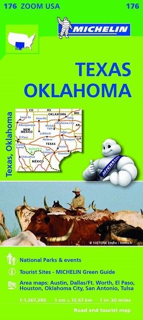 TEXAS,OKLAHOMA (MAPA 176 ZOOM USA) | 9782067190924 | Llibreria La Gralla | Librería online de Granollers