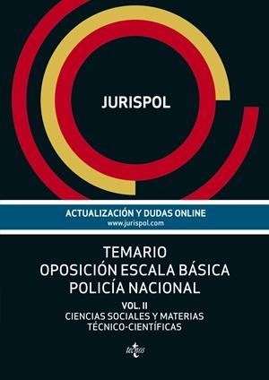 TEMARIO OPOSICIÓN ESCALA BÁSICA POLICÍA NACIONAL | 9788430961498 | JURISPOL | Llibreria La Gralla | Librería online de Granollers